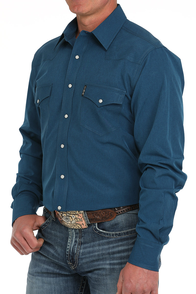 Cinch Modern Fit Western Shirt in Blue
