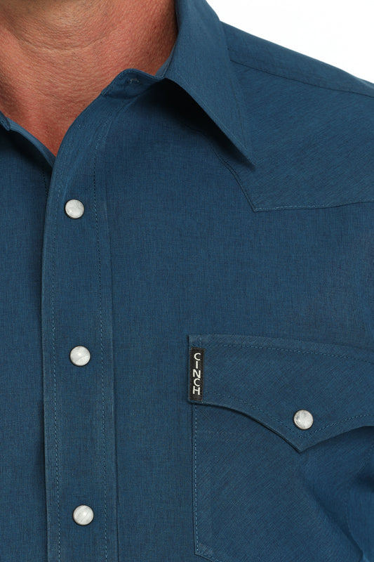 Cinch Modern Fit Western Shirt in Blue