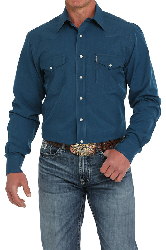 Cinch Modern Fit Western Shirt in Blue