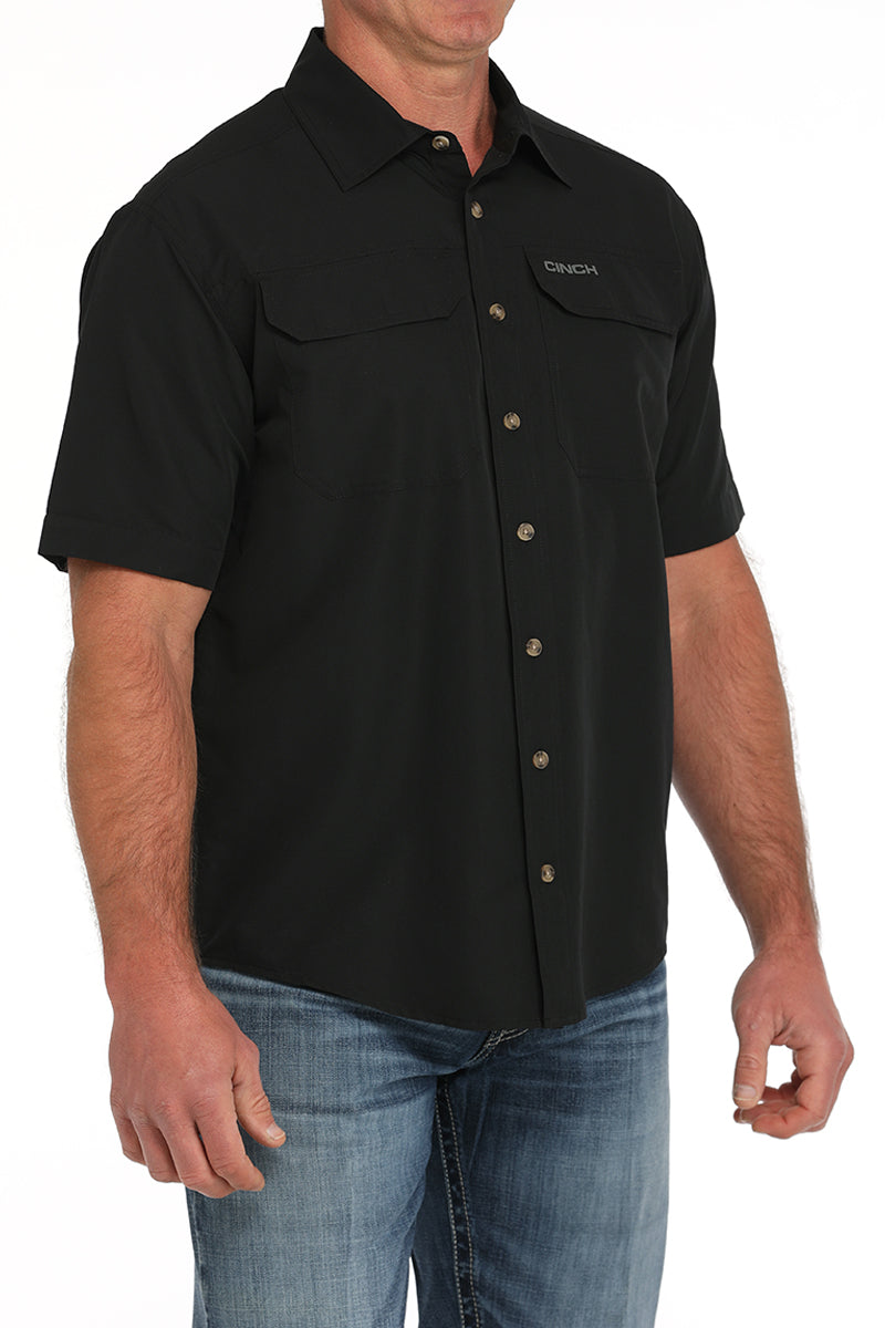 Cinch Short Sleeve Black ArenaFlex Shirt