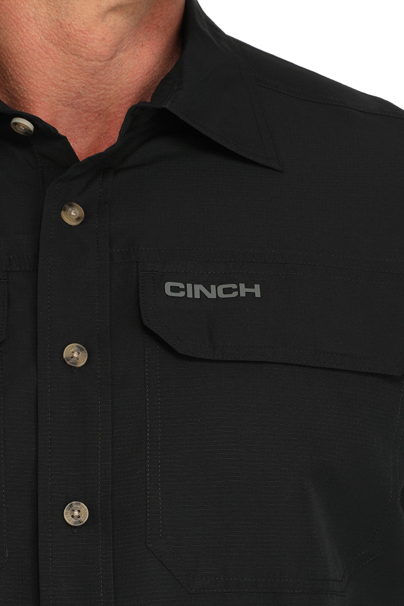 Cinch Short Sleeve Black ArenaFlex Shirt