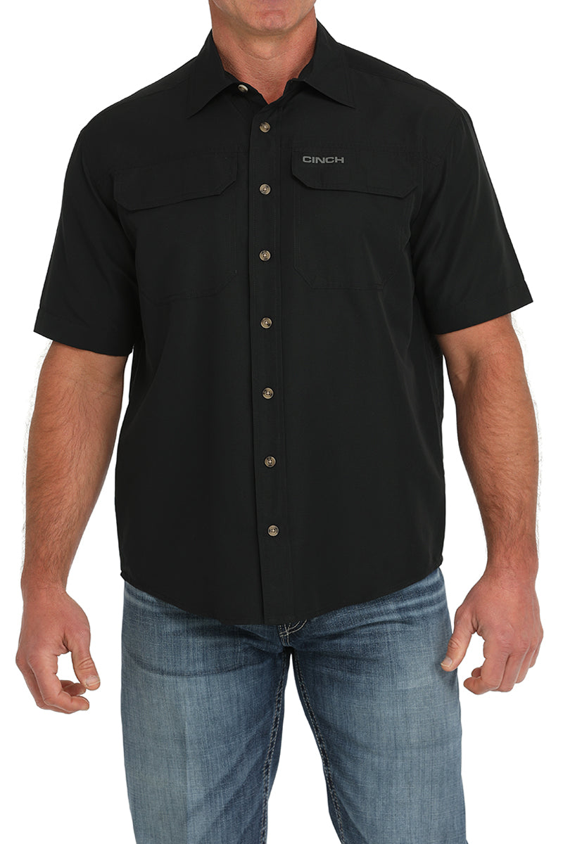 Cinch Short Sleeve Black ArenaFlex Shirt