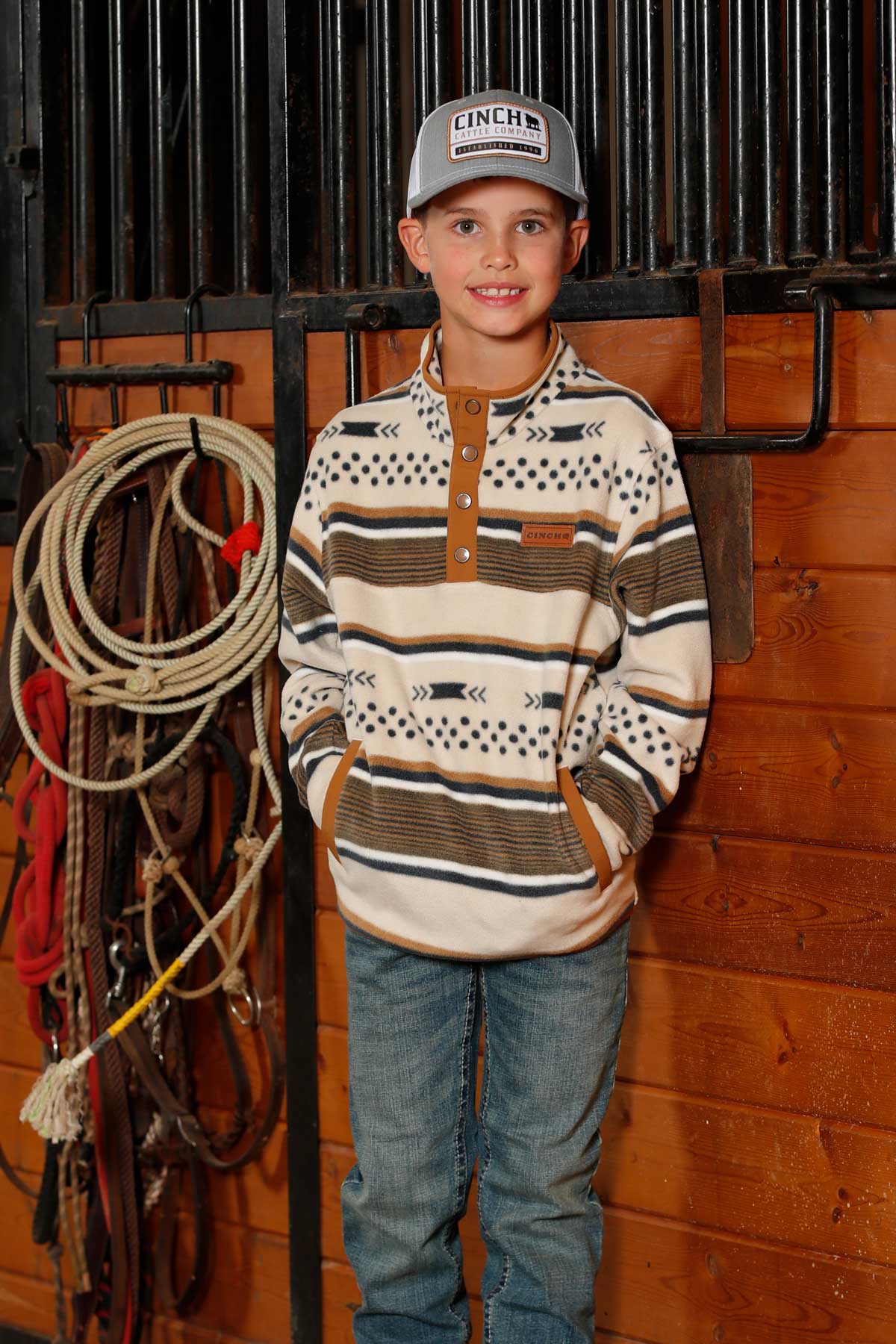 Cinch Boy's Polar Fleece Pullover