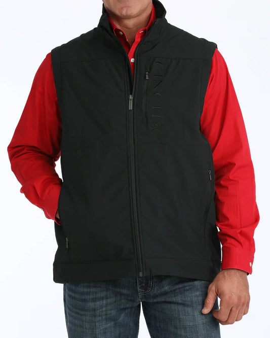 Cinch Men's Concealed Carry Bonded Vest in Black