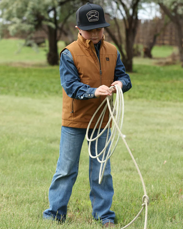 Cinch Boy's Canvas Vest