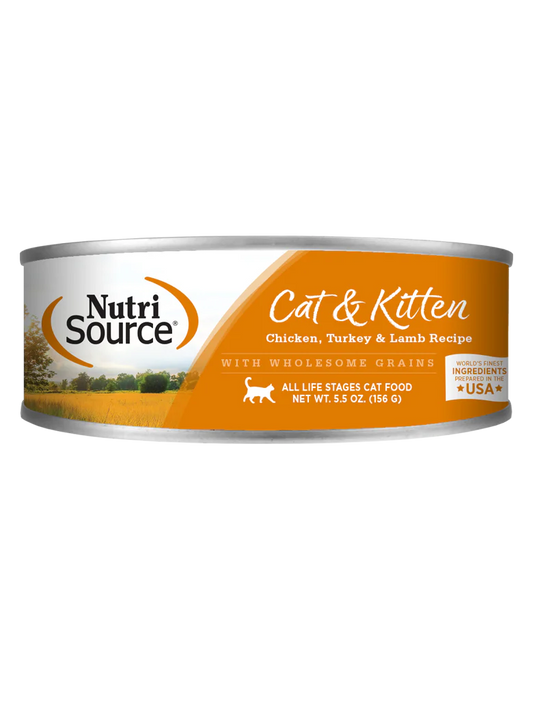 Nutrisource Chicken, Turkey & Lamb Cat & Kitten Food