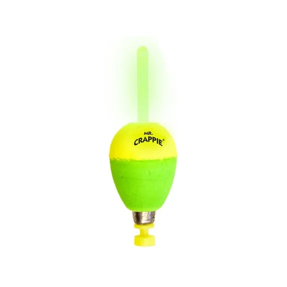 Betts Tackle Mr. Crappie Flo-Glo Lighted Pear Shaped Fishing Bobbers