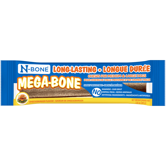 N-Bone Mega-Bone Single- Cheeseburger Flavor