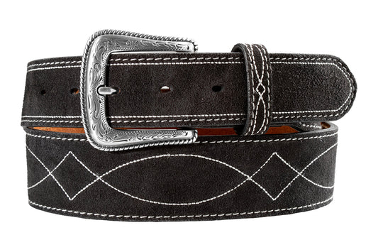 Nocona Tapered Black Boot Stitch Belt
