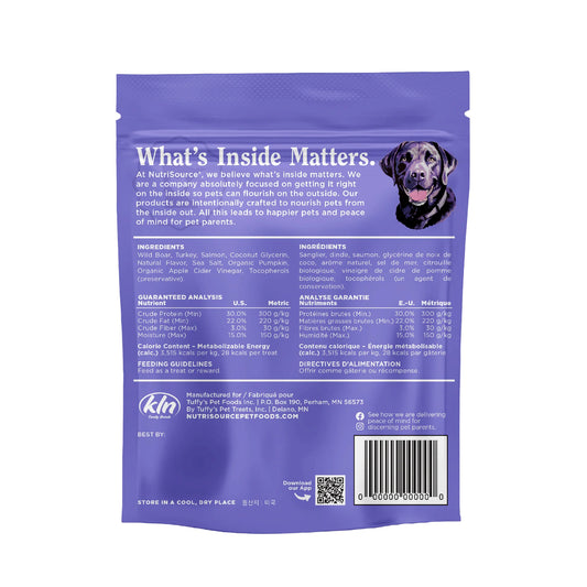 Nutrisource Wild Boar, Turkey & Salmon Jivin' Jerky