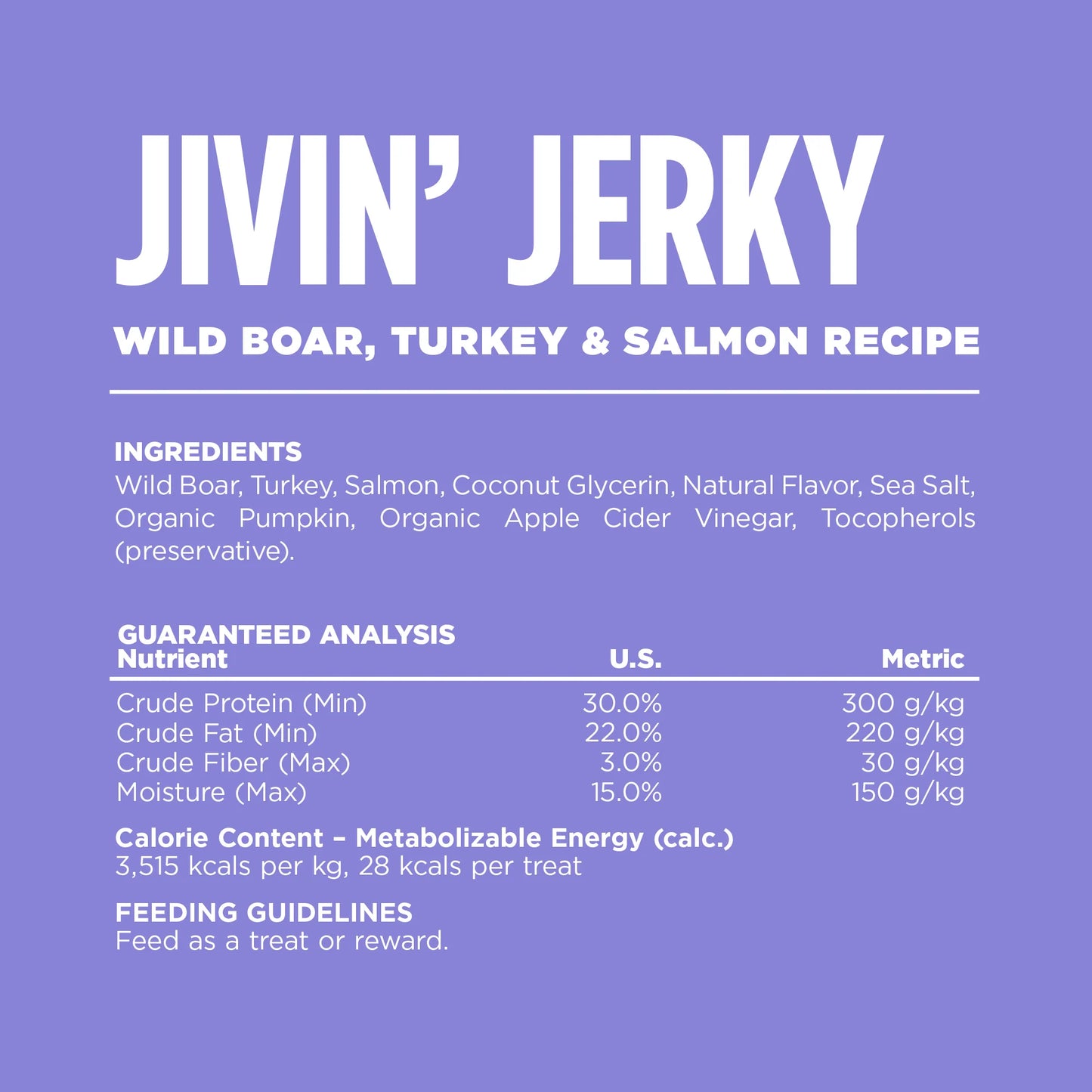 Nutrisource Wild Boar, Turkey & Salmon Jivin' Jerky