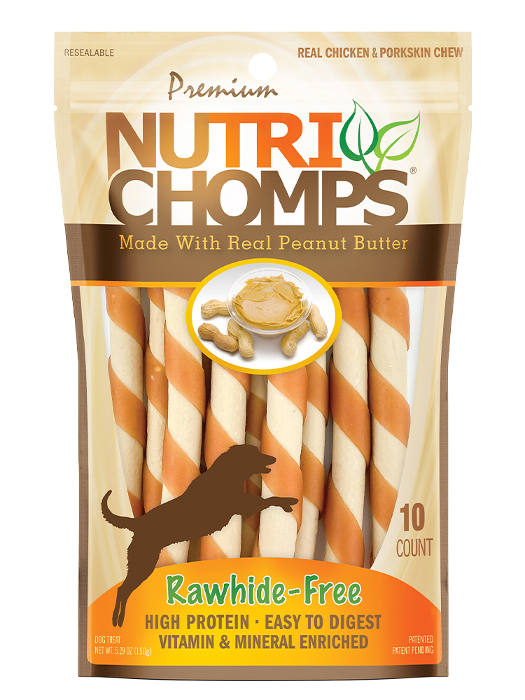 Premium Nutri Chomps Peanut Butter Wrapped Mini Twists