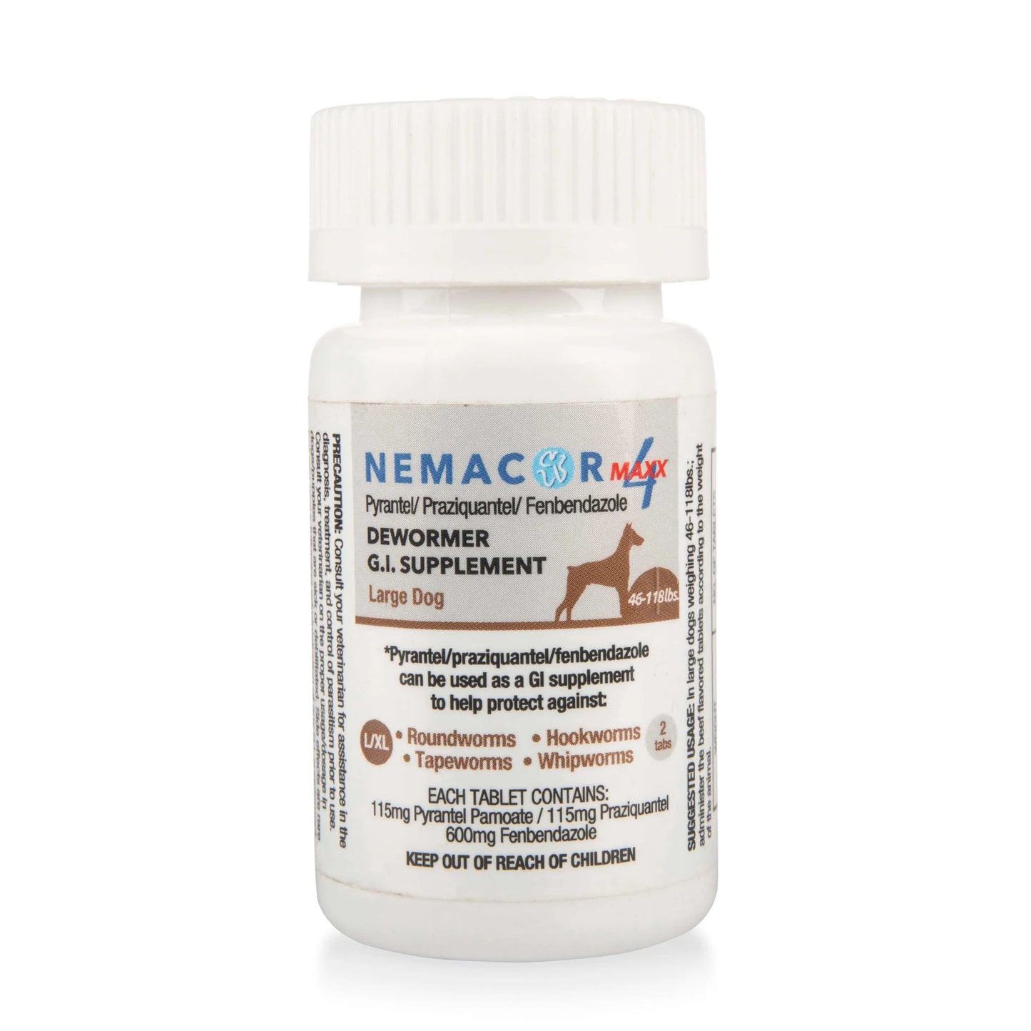 Nemacor Maxx Dewormer and GI Supplement