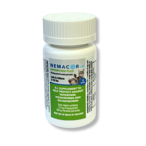 Nemacor Cat Tapeworm Plus 5 ct.