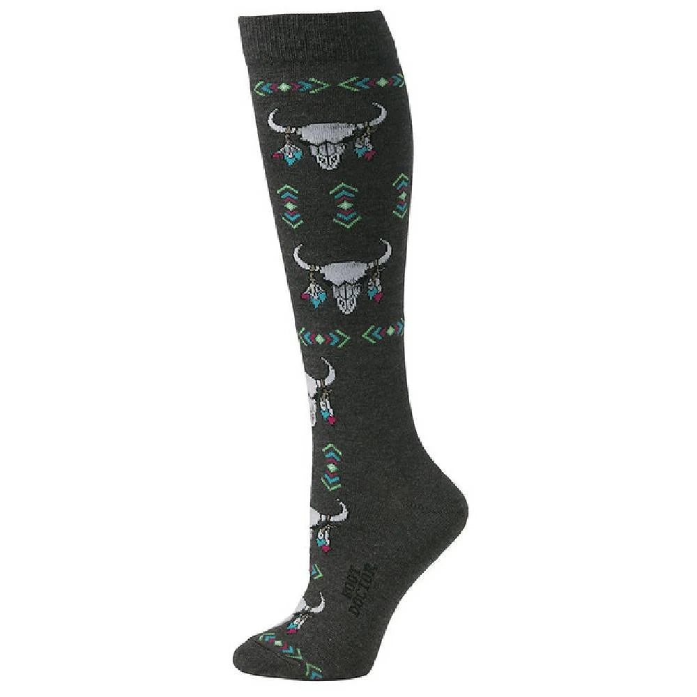 Boot Doctor Women's Over the Calf Skull Sock