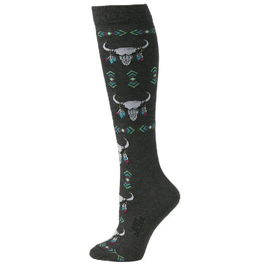 Boot Doctor Women's Over the Calf Skull Sock