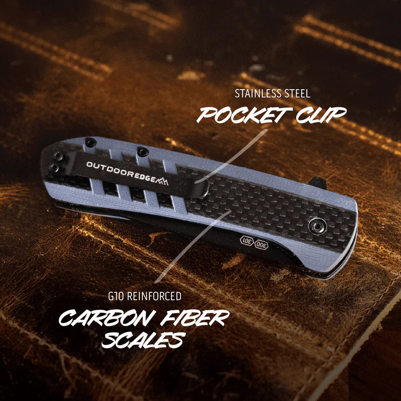 Outdoor Edge Razor VX4 - Blue G10 & Carbon