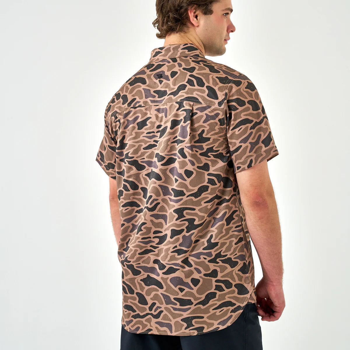 Burlebo Performance Button Up Gauge Camo Shirt