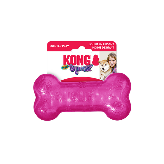 Kong Squeezz Crackle Bone - Medium