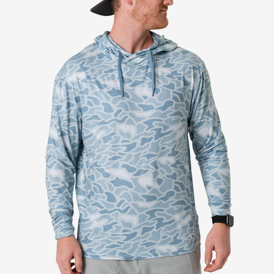 Burlebo Performance Hoodie in Seaside Camo