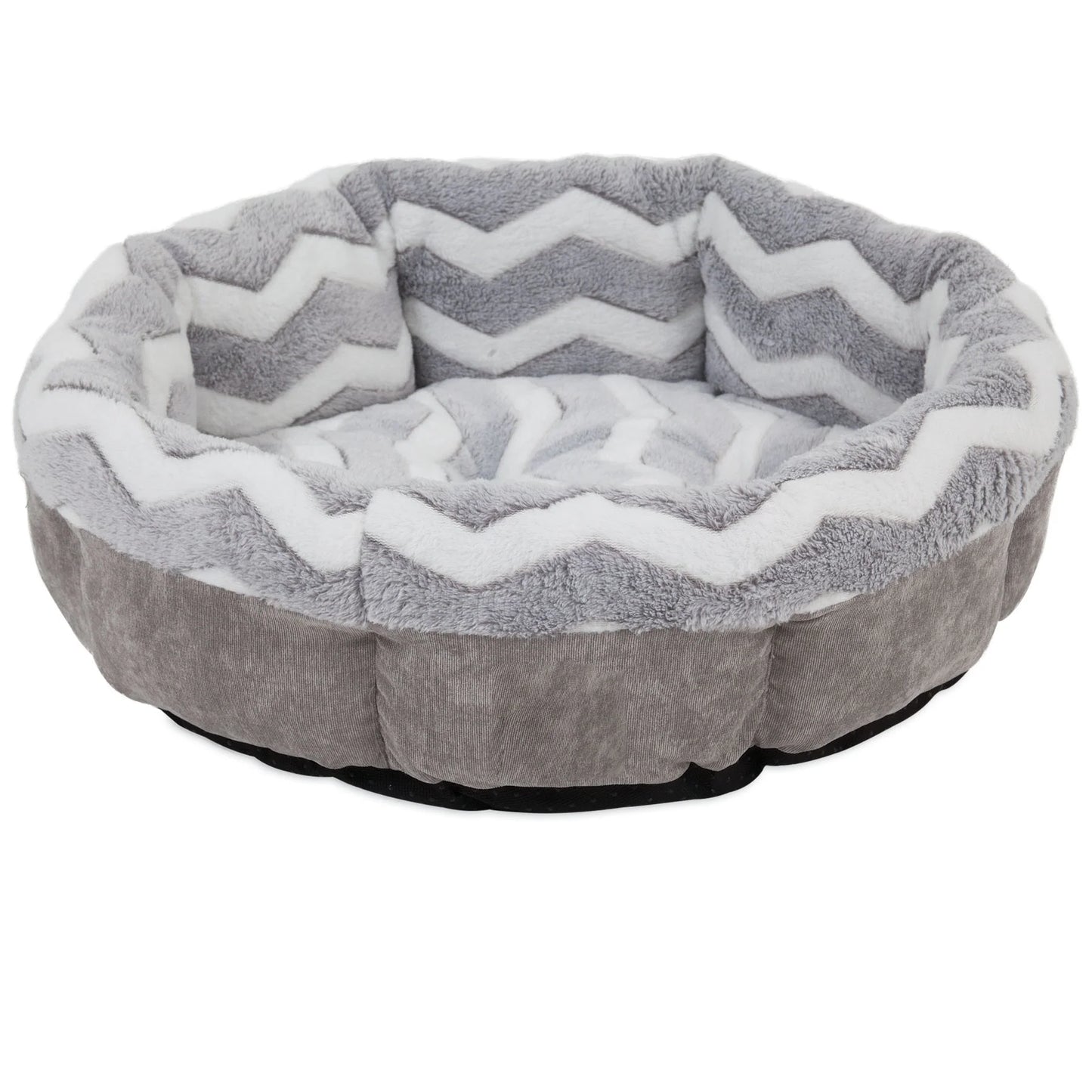 Petmate SnooZZy Round Shearling Bolster Dog Bed
