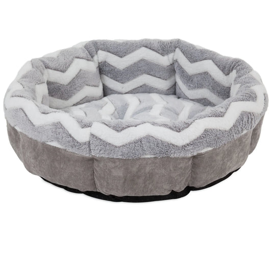 Petmate SnooZZy Round Shearling Bolster Dog Bed