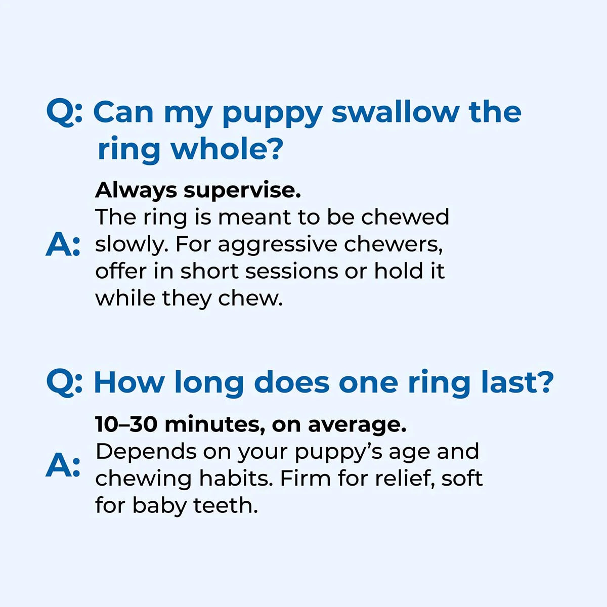 N-Bone Puppy Teething Rings Peanut Butter Flavor