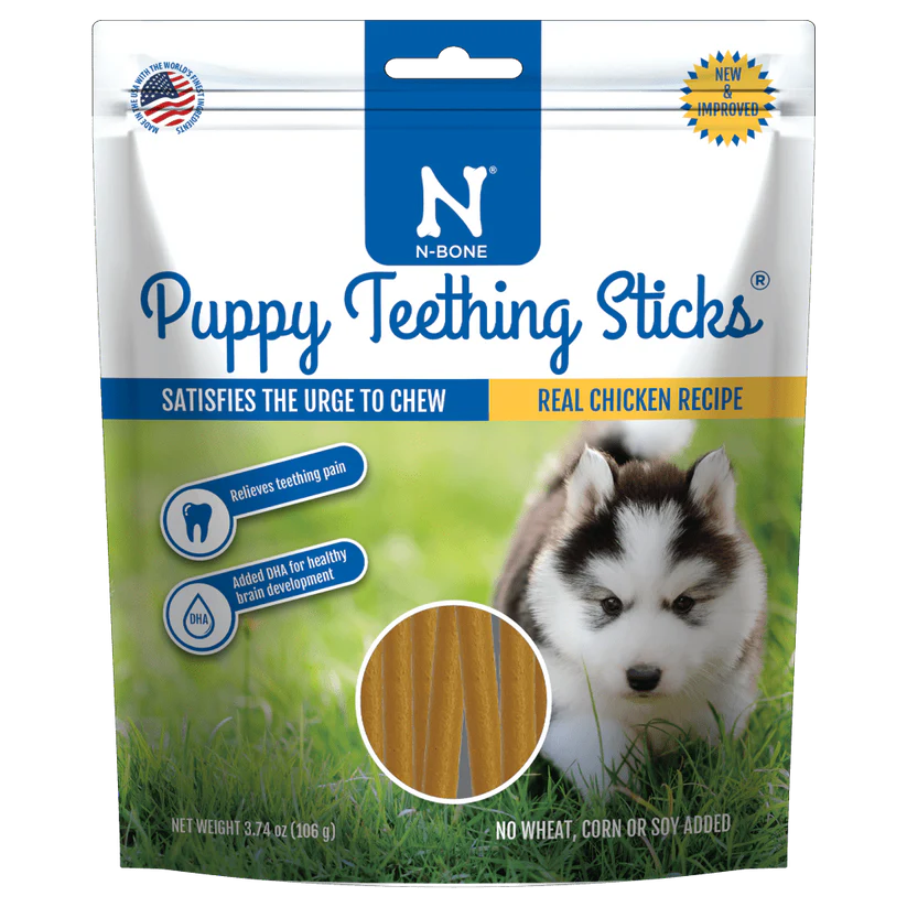 N-Bone Puppy Teething Sticks Chicken Flavor