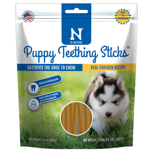 N-Bone Puppy Teething Sticks Chicken Flavor
