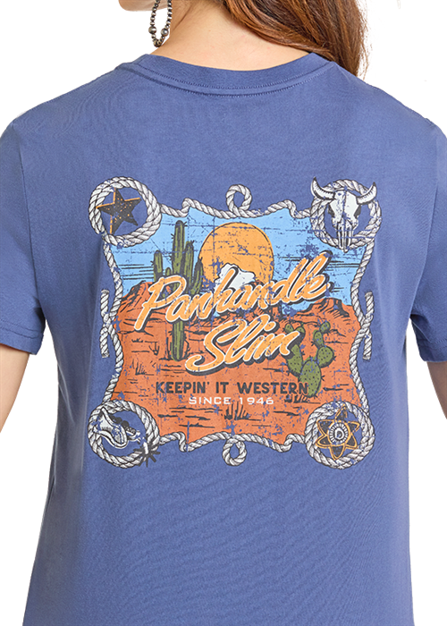 Panhandle Slim Indigo Graphic Tee