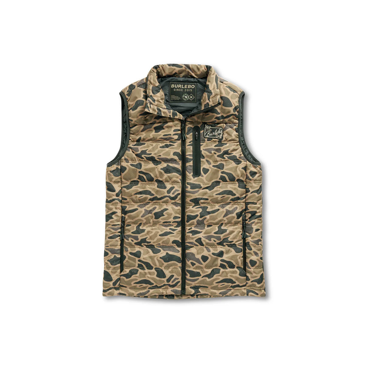 Burlebo Puffer Vest in Gauge Camo