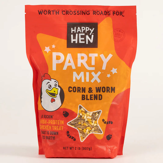 Happy Hen Party Mix Corn and Mealworm Blend
