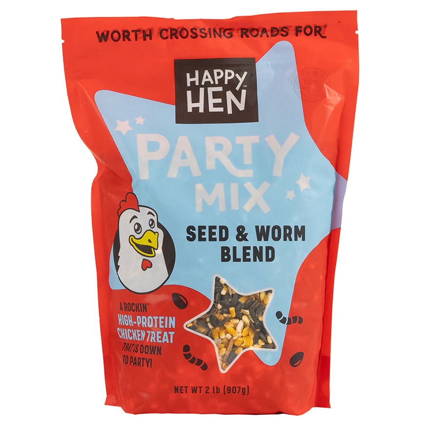 Happy Hen Party Mix Seed and Mealworm Blend
