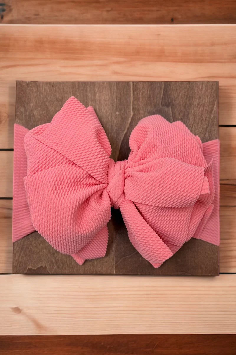 Coral Tassel Baby Headband