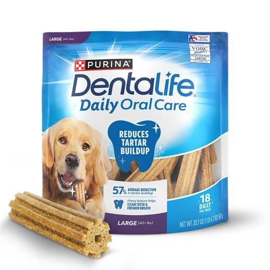 Purina DentaLife Daily Oral Care Chew Treats for Large Dogs