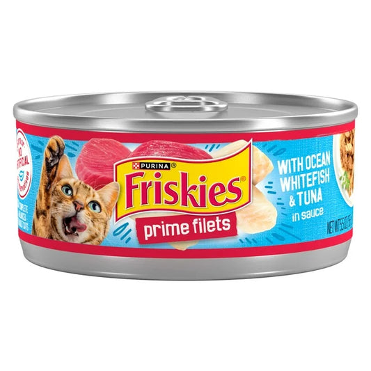 Friskies Prime Filets with Ocean Whitefish & Tuna in Sauce Wet Cat Food