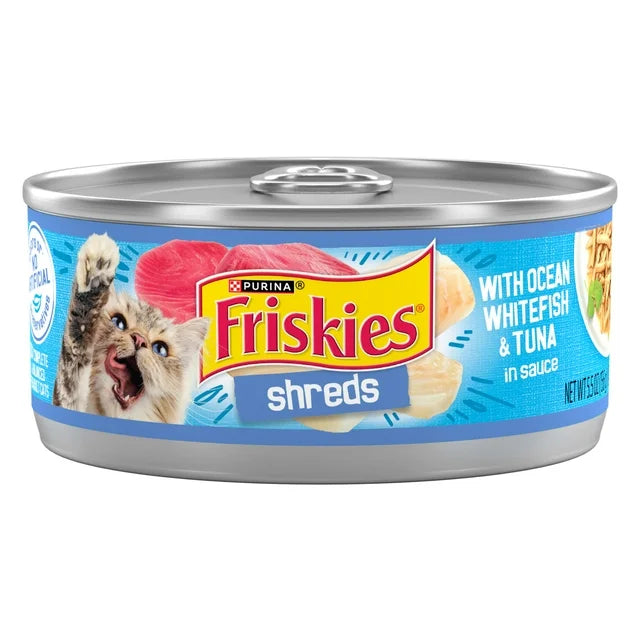 Friskies Shreds with Ocean Whitefish & Tuna in Sauce Wet Cat Food