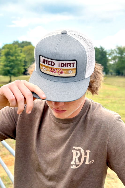 Red Dirt Hat Co. Trailblazer Cap in Heather Grey