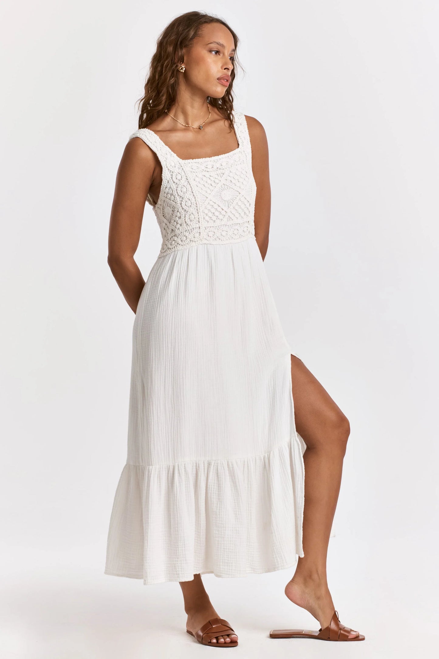 Dear John Chasity Novelty Dress in White