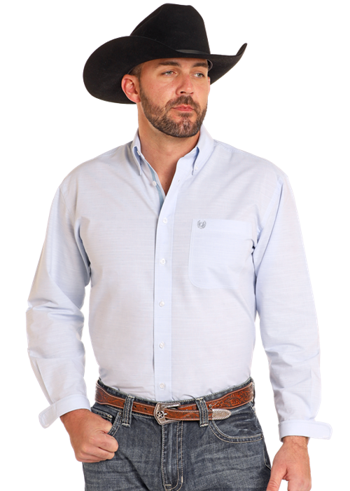 Panhandle Slim Blue Button-Down Shirt