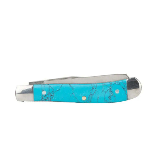Roper Knives Turquoise Peanut Knife