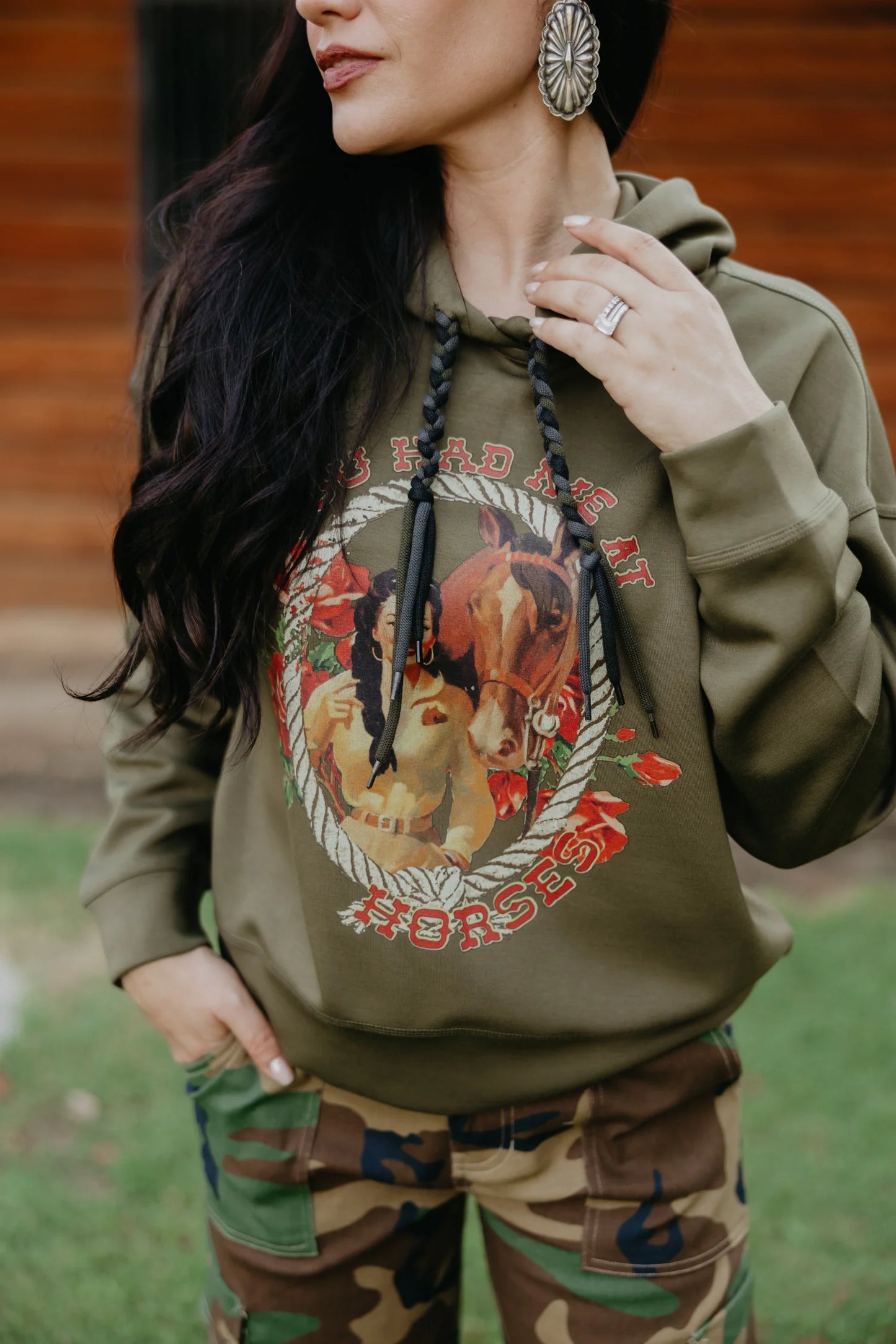 Rodeo Quincy Had Me At Horses Hoodie
