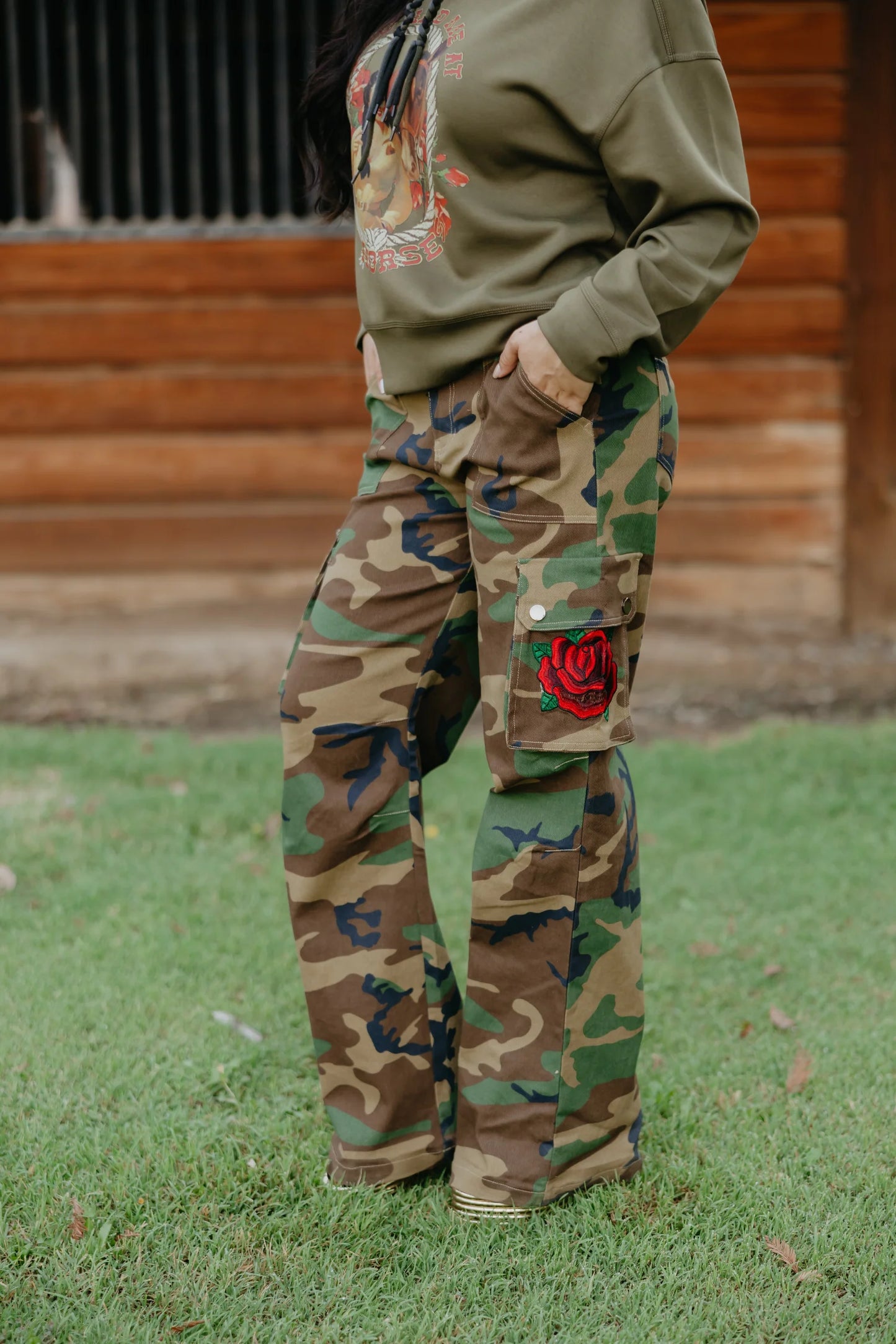 Rodeo Quincy Heavenly Rose Camo Pant