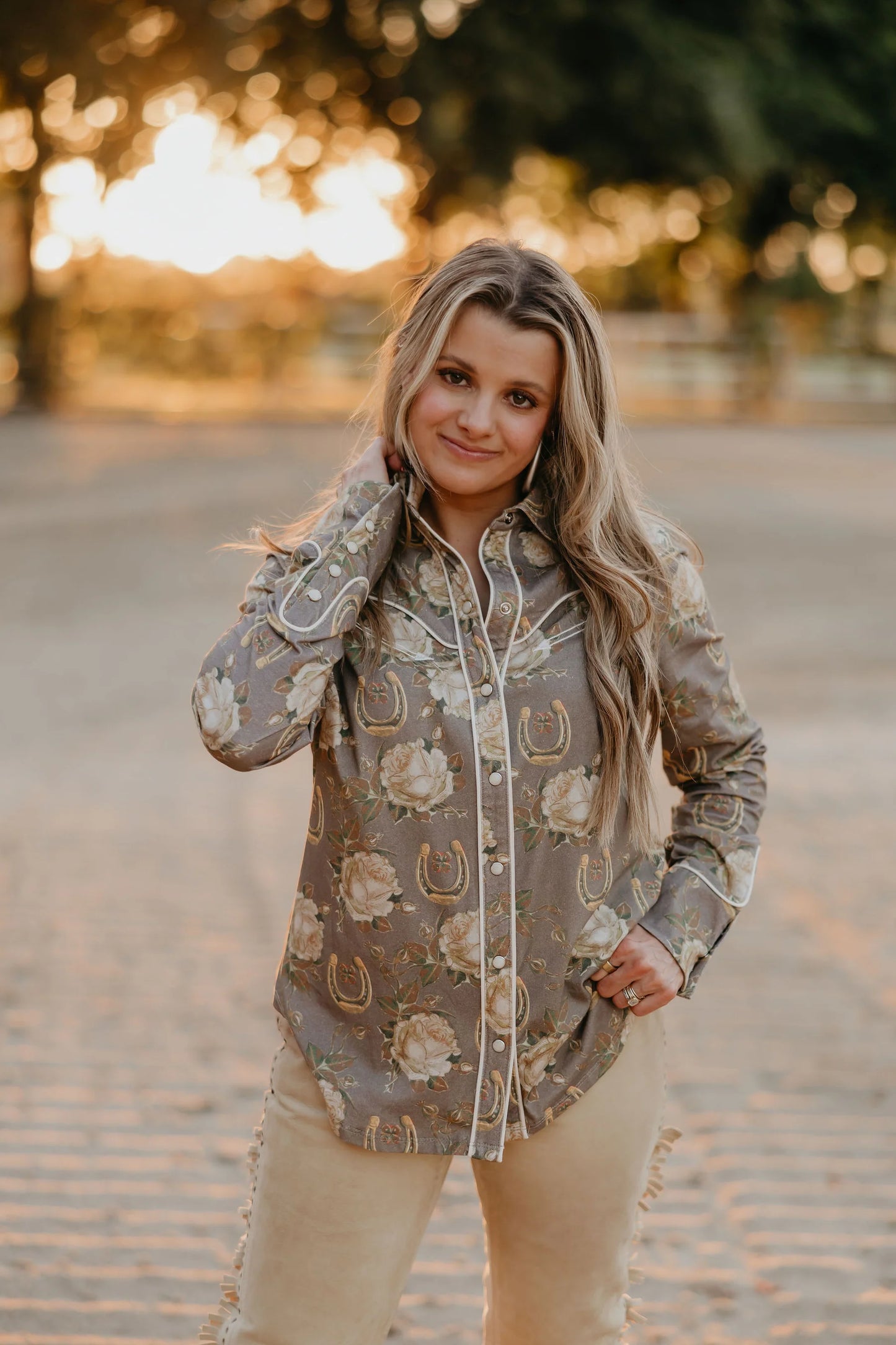 Rodeo Quincy Lucky Belle Button Up