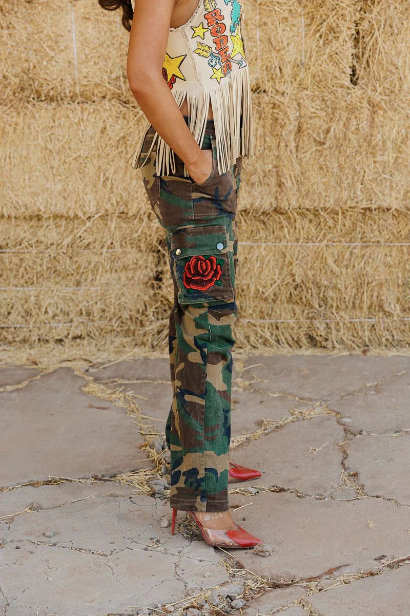 Rodeo Quincy Heavenly Rose Camo Pant