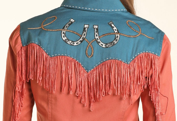 Rock & Roll Fringed Retro Snap Shirt