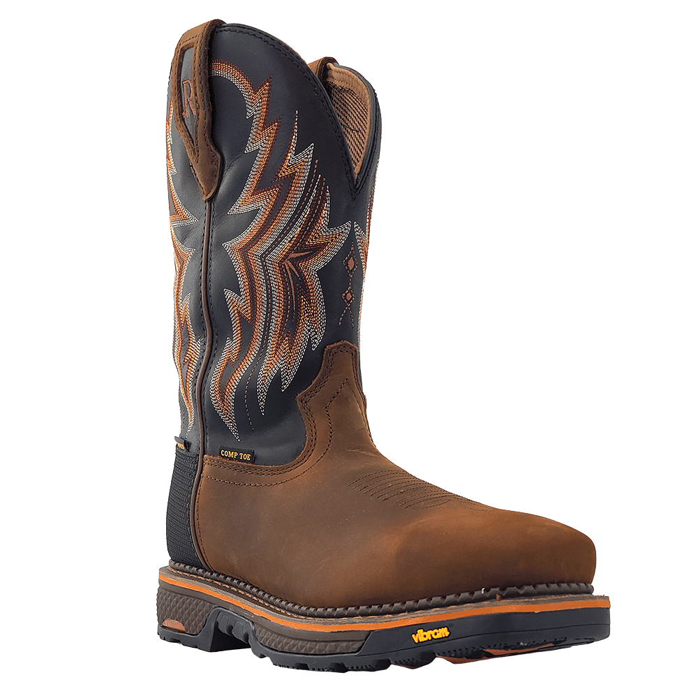 NEW R WATSON BOOTS men\'s lacer comp toe boots in peanut RW1020W R WATSON Mens Boot Peanut Lace Up Work Boot – OLD  main image 4