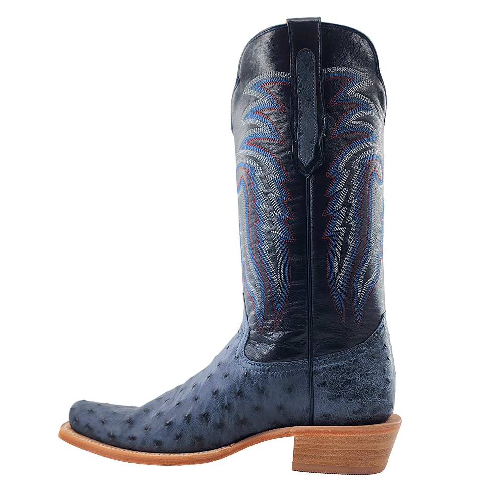 R. Watson American Blue Jean Full Quill Ostrich Boot