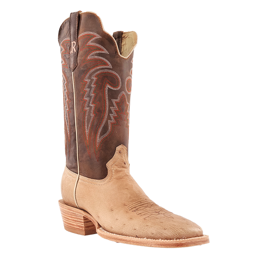 R. Watson Men’s Smooth Ostrich Wide Square 13″ Boot