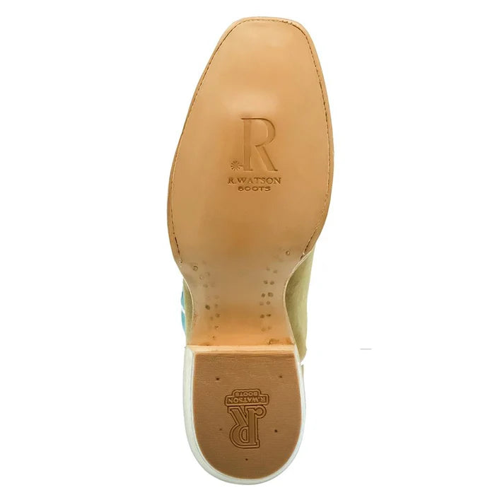 R. Watson Marine Blue Sand Roughout Boot